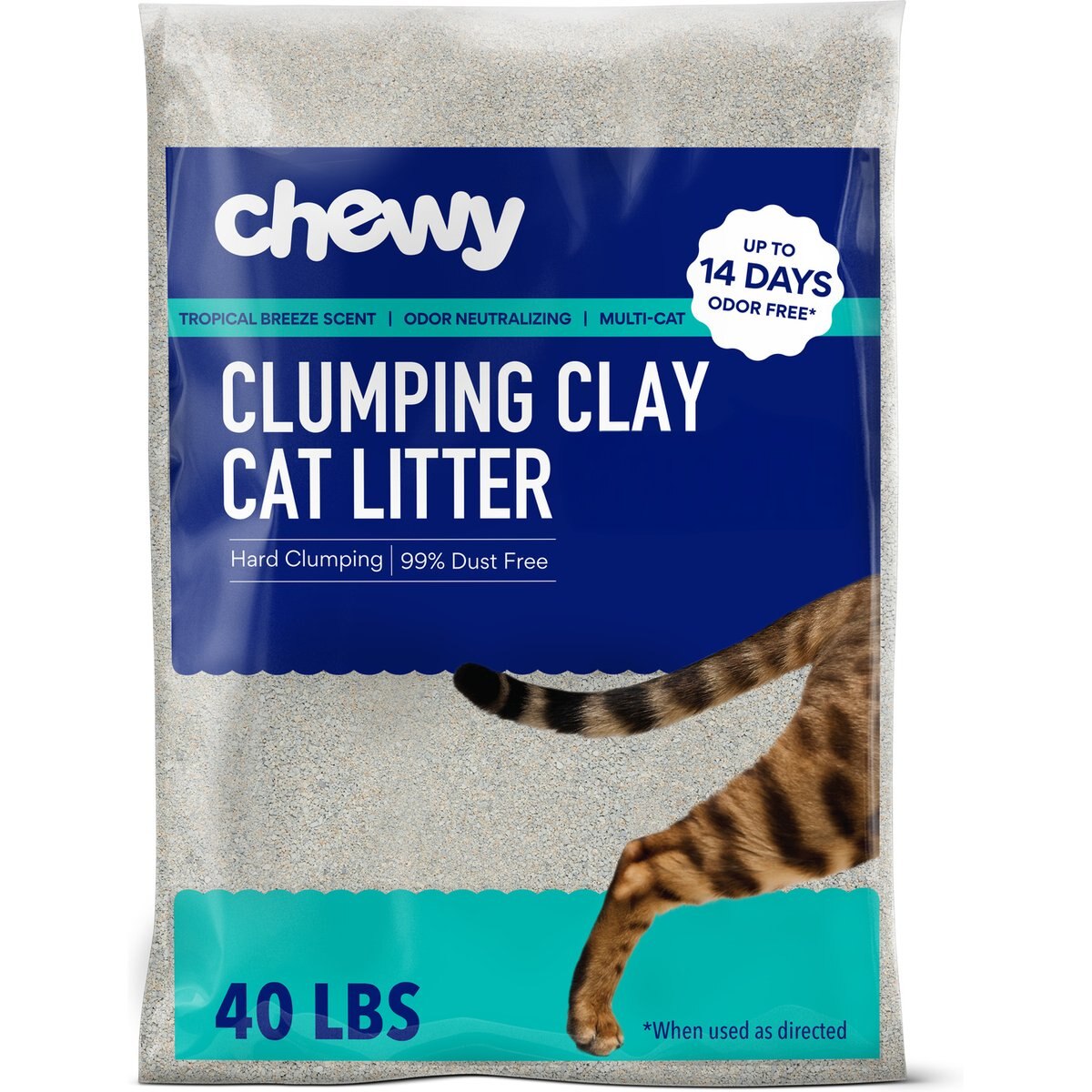 Chewy Made Multi-Cat Tropical Breeze Scented Clumping Clay Cat Litter (FORMERLY FRISCO), 40-lb bag