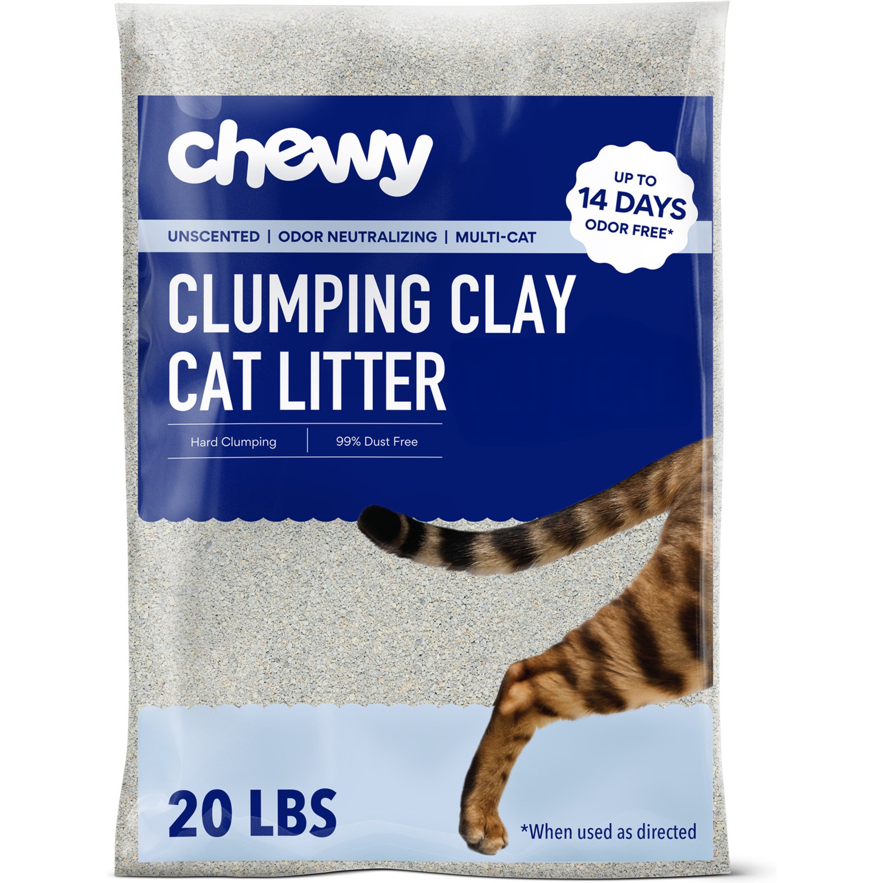 Chewy Made Multi-Cat Unscented Clumping Clay Cat Litter (FORMERLY FRISCO), 20 lb bag