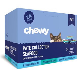 Chewy Made Pate Seafood Recipes Variety Pack Canned Cat Food (FORMERLY TINY TIGER), 3-oz can, case of 24