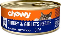 Chewy Made Pate Turkey and Giblets Recipe Canned Cat Food (FORMERLY TINY TIGER), 3-oz can, case of 24