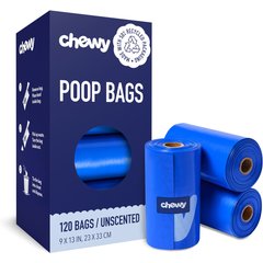 Chewy Made Refill Dog Poop Bags (FORMERLY FRISCO), Unscented, 120 count