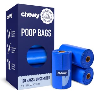 Chewy Made Refill Dog Poop Bags (FORMERLY FRISCO), Unscented, 120 count