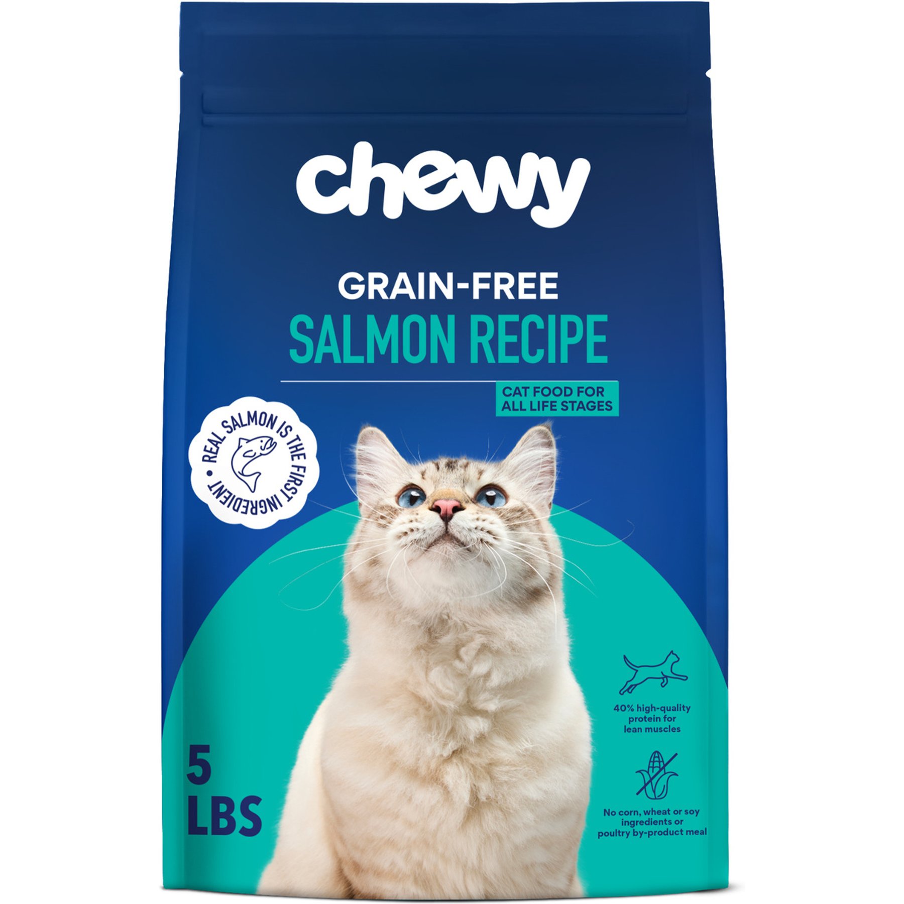 Chewy Made Salmon Recipe Grain-Free Dry Cat Food (FORMERLY AMERICAN JOURNEY), 5-lb bag