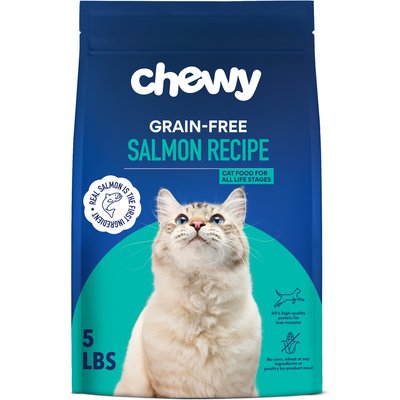 Chewy Made Chewy Made Salmon Recipe Grain-Free Dry Cat Food (FORMERLY AMERICAN JOURNEY), 5-lb bag