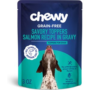 Chewy Made Savory Toppers Salmon Recipe in Gravy Grain-Free Dog Food Topper (FORMERLY AMERICAN JOURNEY), 3-oz pouch, case of 24