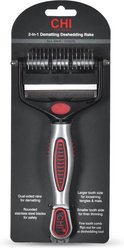 CHI 2-in-1 Dematting Deshedding Rake Dog Grooming Tool