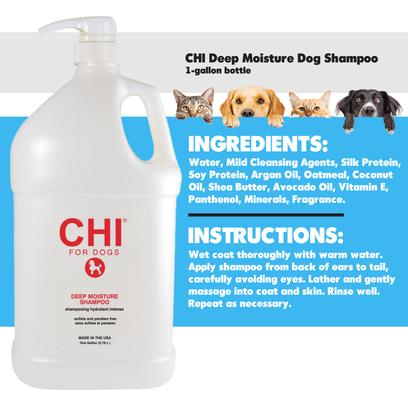 Show full view: CHI Deep Moisture Dog Shampoo, 1-gal with pump slide 2 of 3