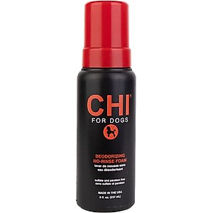 CHI Deodorizing Waterless Dog Grooming Foam Wash, 8.5-fl oz bottle
