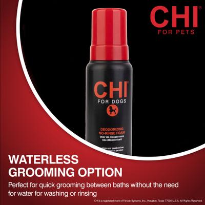 Show full view: CHI Deodorizing Waterless Dog Grooming Foam Wash, 8.5-fl oz bottle slide 5 of 9