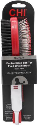 Show full view: CHI Double Sided Ball Tip Pin & Bristle Dog Brush slide 1 of 5