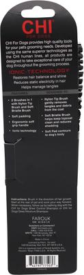 Show full view: CHI Double Sided Ball Tip Pin & Bristle Dog Brush slide 4 of 5