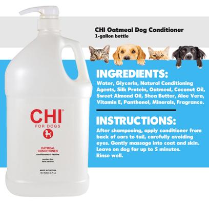 Show full view: CHI Oatmeal Dog Conditioner, 1-gal with pump slide 2 of 4