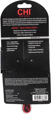 Show full view: CHI Slicker with Detangling Pin Dog Brush slide 3 of 4