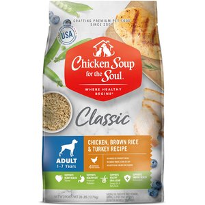 Chicken Soup for the Soul Adult Chicken, Brown Rice & Turkey Recipe Dry Dog Food, 28-lb bag