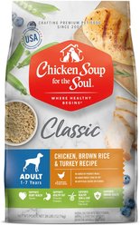 Chicken Soup for the Soul Adult Chicken, Brown Rice & Turkey Recipe Dry Dog Food, 28-lb bag