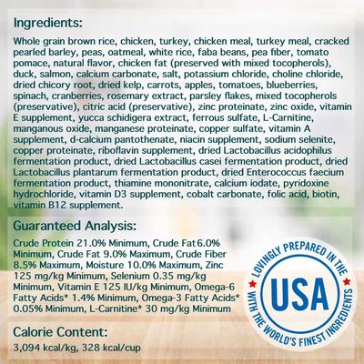 Show full view: Chicken Soup for the Soul Adult Weight Care Brown Rice, Chicken & Turkey Recipe Dry Dog Food, 13.5-lb bag slide 5 of 12