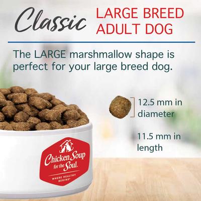 Show full view: Chicken Soup for the Soul Beef & Brown Rice Recipe Large Breed Adult Dry Dog Food, 28-lb bag slide 8 of 12