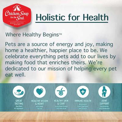 Show full view: Chicken Soup for the Soul Beef & Brown Rice Recipe Large Breed Adult Dry Dog Food, 28-lb bag slide 10 of 12