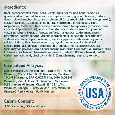 Show full view: Chicken Soup for the Soul Beef & Legumes Recipe Grain-Free Dry Dog Food, 10-lb bag slide 5 of 11