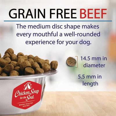 Show full view: Chicken Soup for the Soul Beef & Legumes Recipe Grain-Free Dry Dog Food, 10-lb bag slide 8 of 11