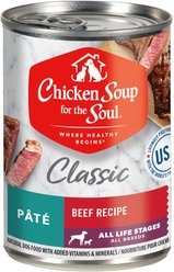Chicken Soup for the Soul Classic Pate Beef Recipe Canned Dog Food, 13-oz, case of 12