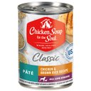 Chicken Soup for the Soul Classic Pate Chicken & Brown Rice Recipe Canned Dog Food, 13-oz, case of 12
