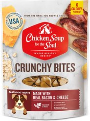 Chicken Soup for the Soul Crunchy Bites Bacon & Cheese Dog Treats, 12-oz bag