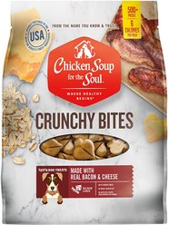 Chicken Soup for the Soul Crunchy Bites Bacon & Cheese Dog Treats, 32-oz bag