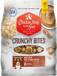 Chicken Soup for the Soul Crunchy Bites Peanut Butter Dog Treats, 32-oz bag