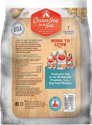 Show full view: Chicken Soup for the Soul Crunchy Bites Peanut Butter Dog Treats, 32-oz bag slide 3 of 12