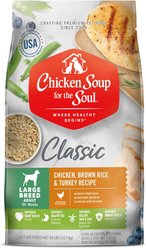 Chicken Soup for the Soul Large Breed Adult Chicken, Brown Rice & Turkey Recipe Dry Dog Food, 28-lb bag