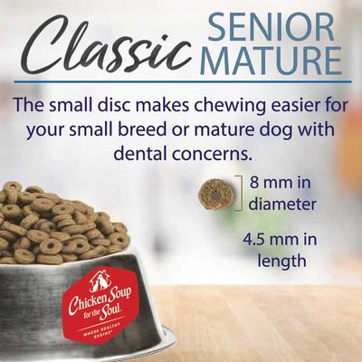 Show full view: Chicken Soup for the Soul Mature & Senior Chicken, Turkey & Brown Rice Recipe Dry Dog Food, 4.5-lb bag slide 8 of 12