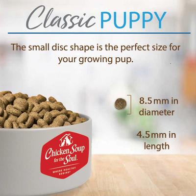 Show full view: Chicken Soup for the Soul Puppy Chicken, Brown Rice & Turkey Recipe Dry Dog Food, 28-lb bag slide 8 of 12