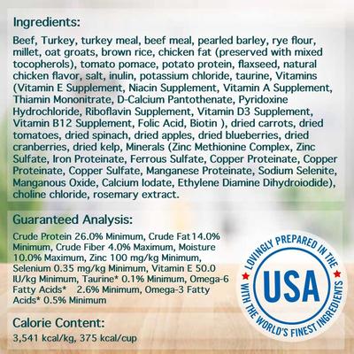 Show full view: Chicken Soup for the Soul Small Bites Beef & Brown Rice Recipe Adult Dry Dog Food, 13.5-lb bag slide 6 of 12