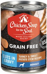 Chicken Soup for the Soul Turkey & Sweet Potato Stew Recipe Grain-Free Canned Dog Food, 13-oz can, case of 12