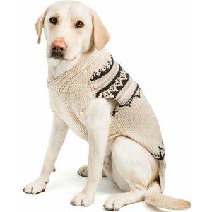 Chilly Dog Alpaca Cream Wyatt Dog & Cat Sweater, Medium