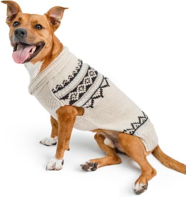 Show full view: Chilly Dog Alpaca Cream Wyatt Dog & Cat Sweater, X-Large slide 2 of 3