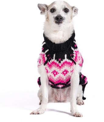 Show full view: Chilly Dog Artic Pink Dog & Cat Sweater, Large slide 3 of 5