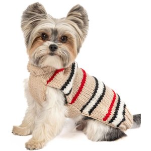 Chilly Dog Bentley Alpaca Stripe Dog & Cat Sweater, Medium