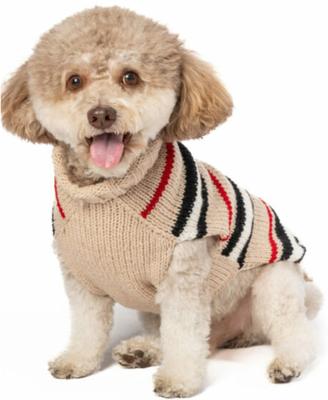 Show full view: Chilly Dog Bentley Alpaca Stripe Dog & Cat Sweater, Medium slide 3 of 3