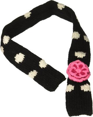 Show full view: Chilly Dog Black Polka Dog & Cat Scarf, Large slide 2 of 3