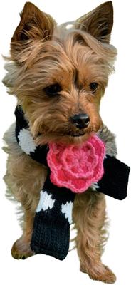 Show full view: Chilly Dog Black Polka Dog & Cat Scarf, Large slide 3 of 3