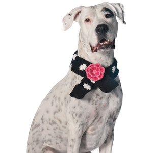 Chilly Dog Black Polka Dog & Cat Scarf, Small