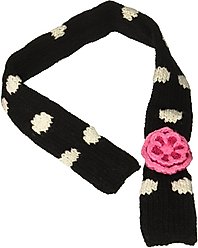 Chilly Dog Black Polka Dog & Cat Scarf, Small slide 2 of 3