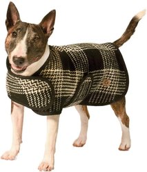 Chilly Dog Black & White Dog & Cat Quilted Coat, Medium