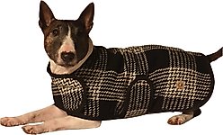 Chilly Dog Black & White Dog & Cat Quilted Coat, Small slide 2 of 3