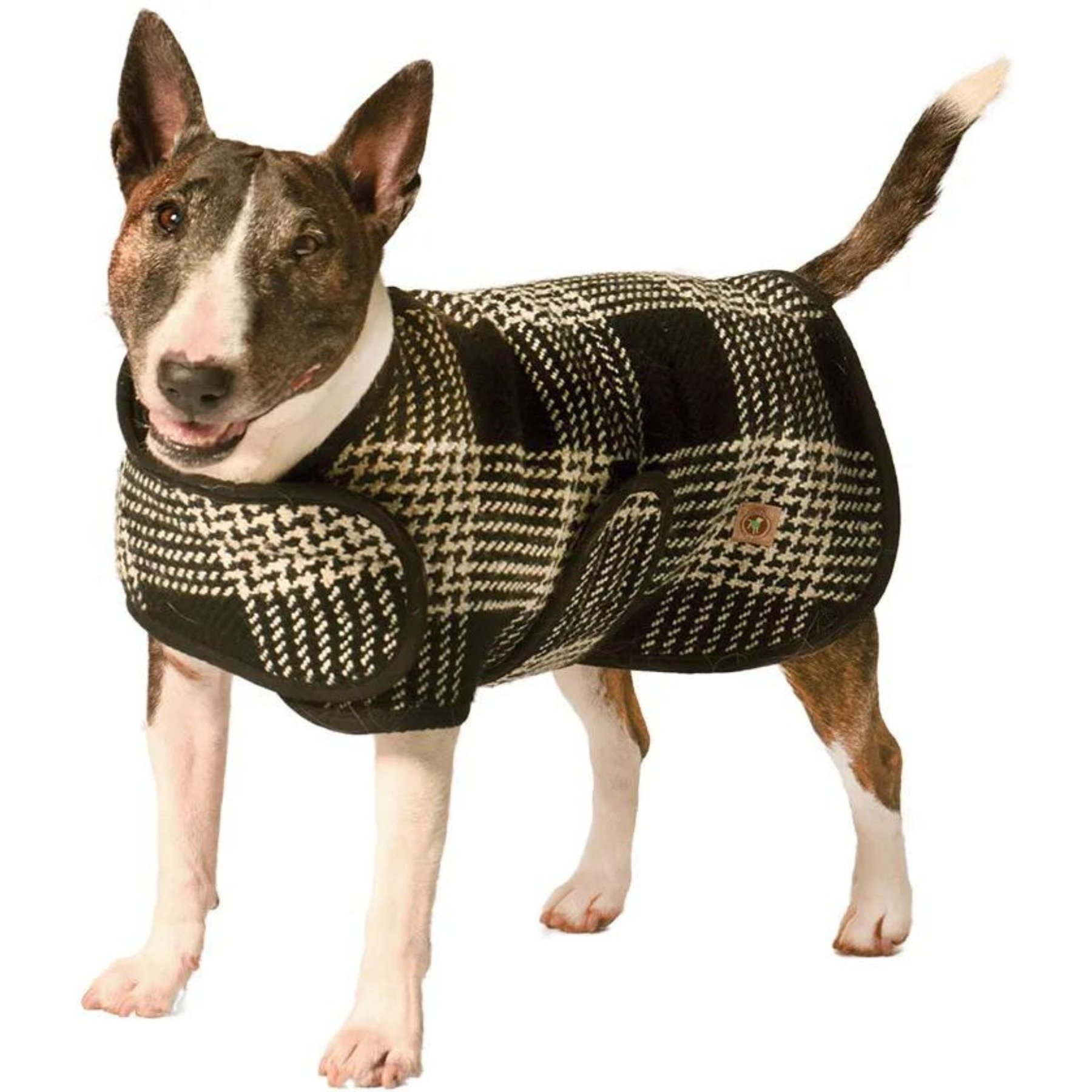 Chilly Dog Black & White Dog & Cat Quilted Coat, X-Large