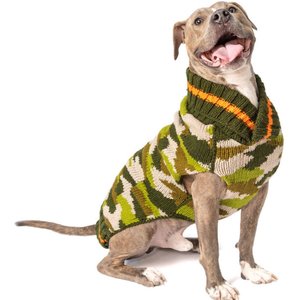 Chilly Dog Camo Dog & Cat Sweater, X-Large