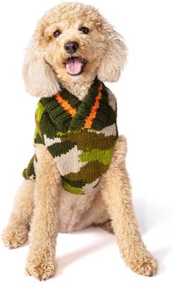 Show full view: Chilly Dog Camo Dog & Cat Sweater, XX-Large slide 2 of 4