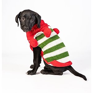 Chilly Dog Christmas Elf Dog & Cat Sweater, Small